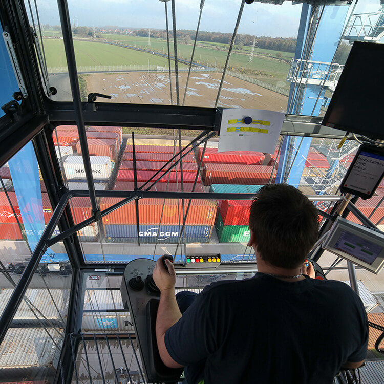 Leistungsfähige Container-Drehscheibe für die Region